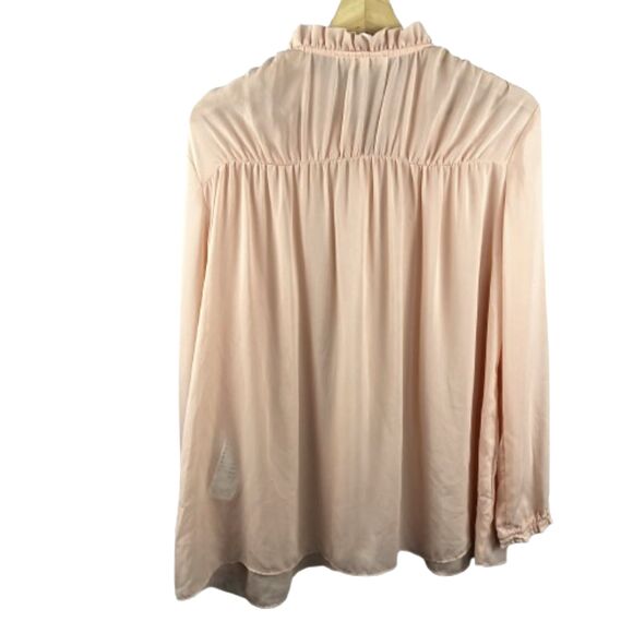 Maje Pink Rose E18ciana Blouse Size 3 / Large - Picture 4 of 9